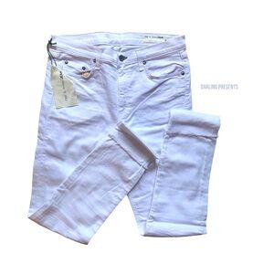 Rag & Bone Aged 10 Inch Classic Jeans Women Color White Size 30